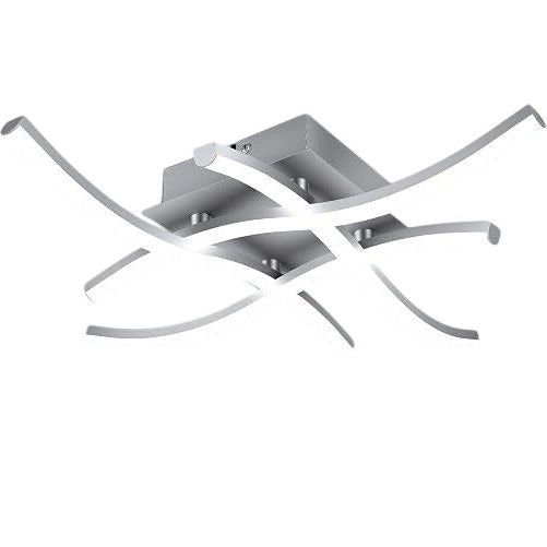 Zankeox LED Ceiling Light 2000 Lumens Indoor Lighting Fixture 6500K Silver