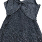 Glitter Maxi Dress UK8 Women's Sleeveless Sparkly Black Evening