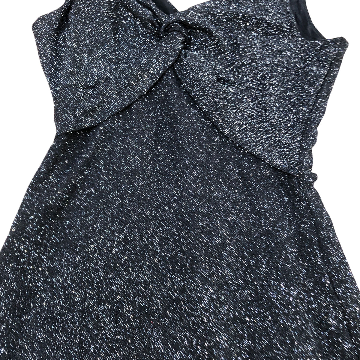 Glitter Maxi Dress UK8 Women's Sleeveless Sparkly Black Evening