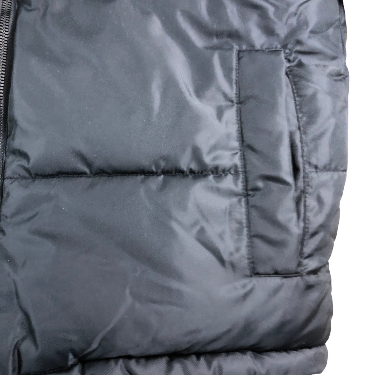 All Saints Black Puffer Jacket Age 9-10 Years Girls Warm Reversible Outerwear