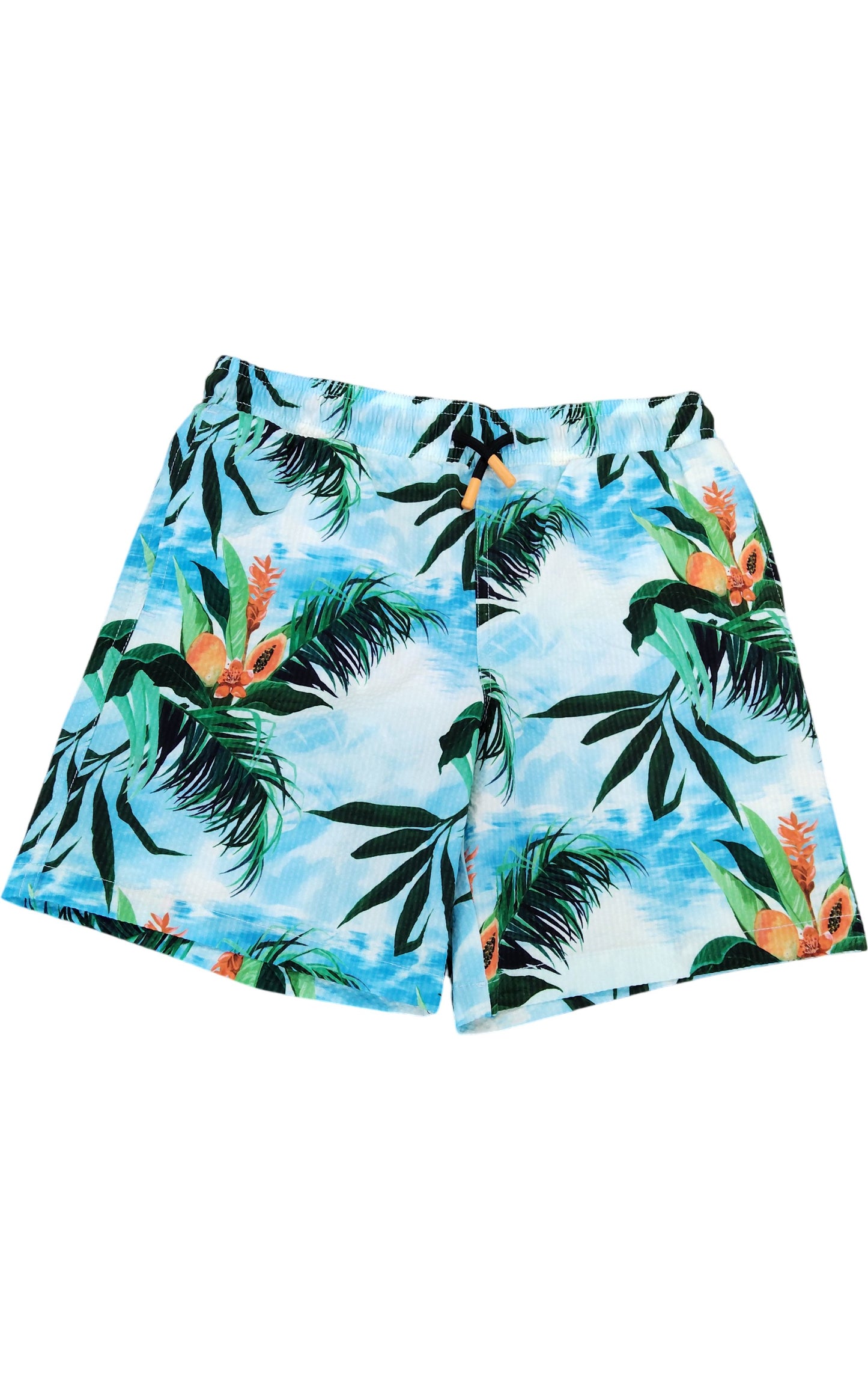 River Island Boys Swim Shorts UK6 Tropical Print Leaf Design Age 7-8 Years