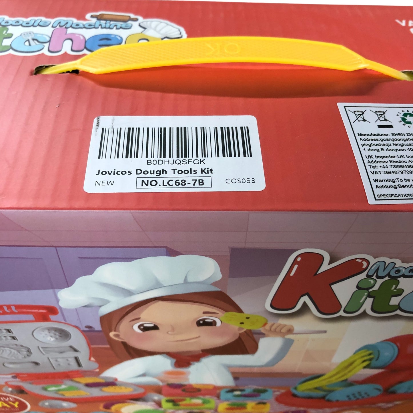 Jovicos Noodle Machine Kitchen Playset Creative Clay Toy Set 3 Plus Years