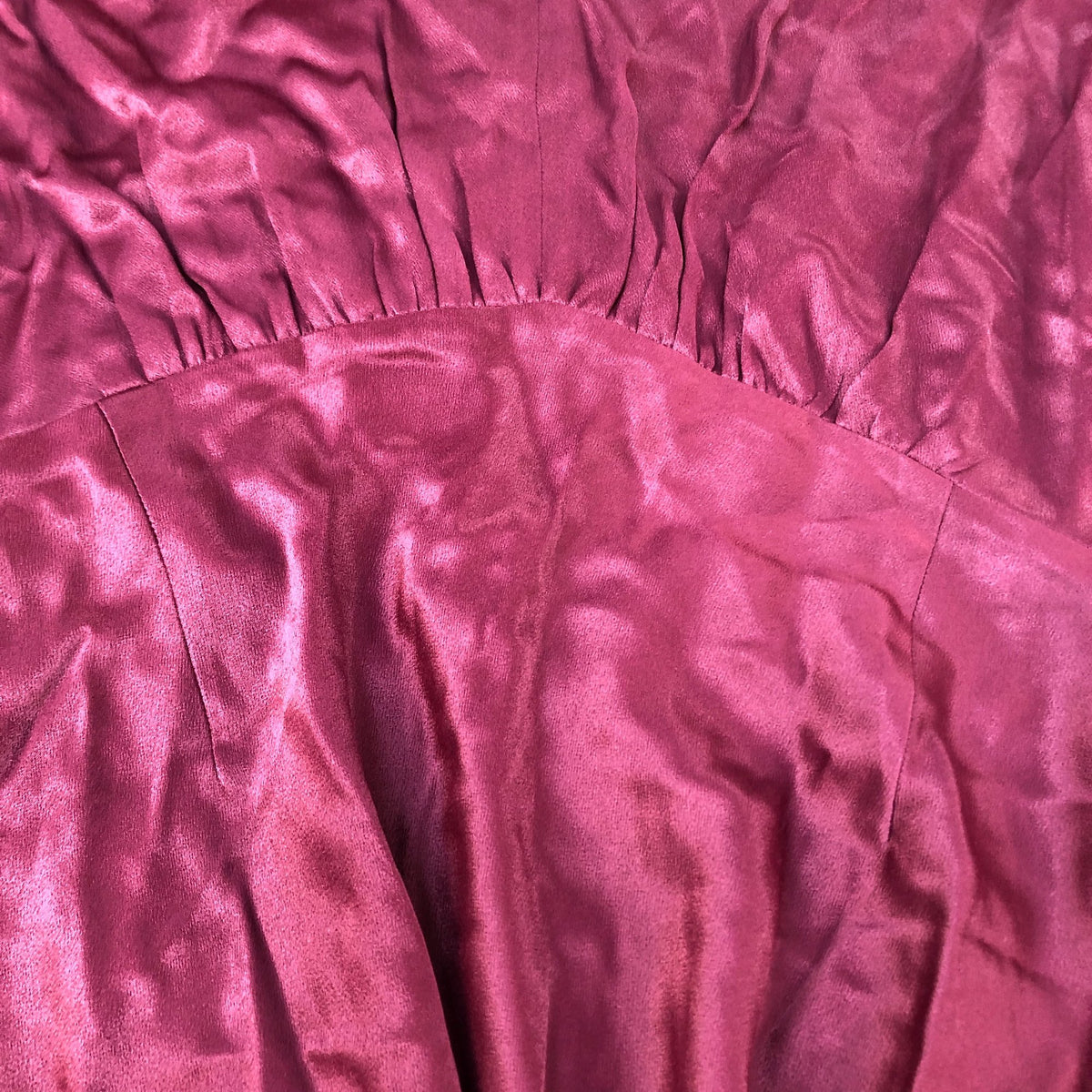 Baukjen Midi Dress Viscose Burgundy Size 16 Women's Short Sleeve Elegant