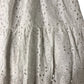Women's 12R Embroidered Eyelet Long Maxi Dress White Summer Style