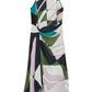 Avia Geometric Print Maxi Dress Multicolour Sleeveless Elegant Size 6
