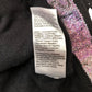 River Island Cropped Hoodie Girl's Black With Rainbow Logo 9-10 Years