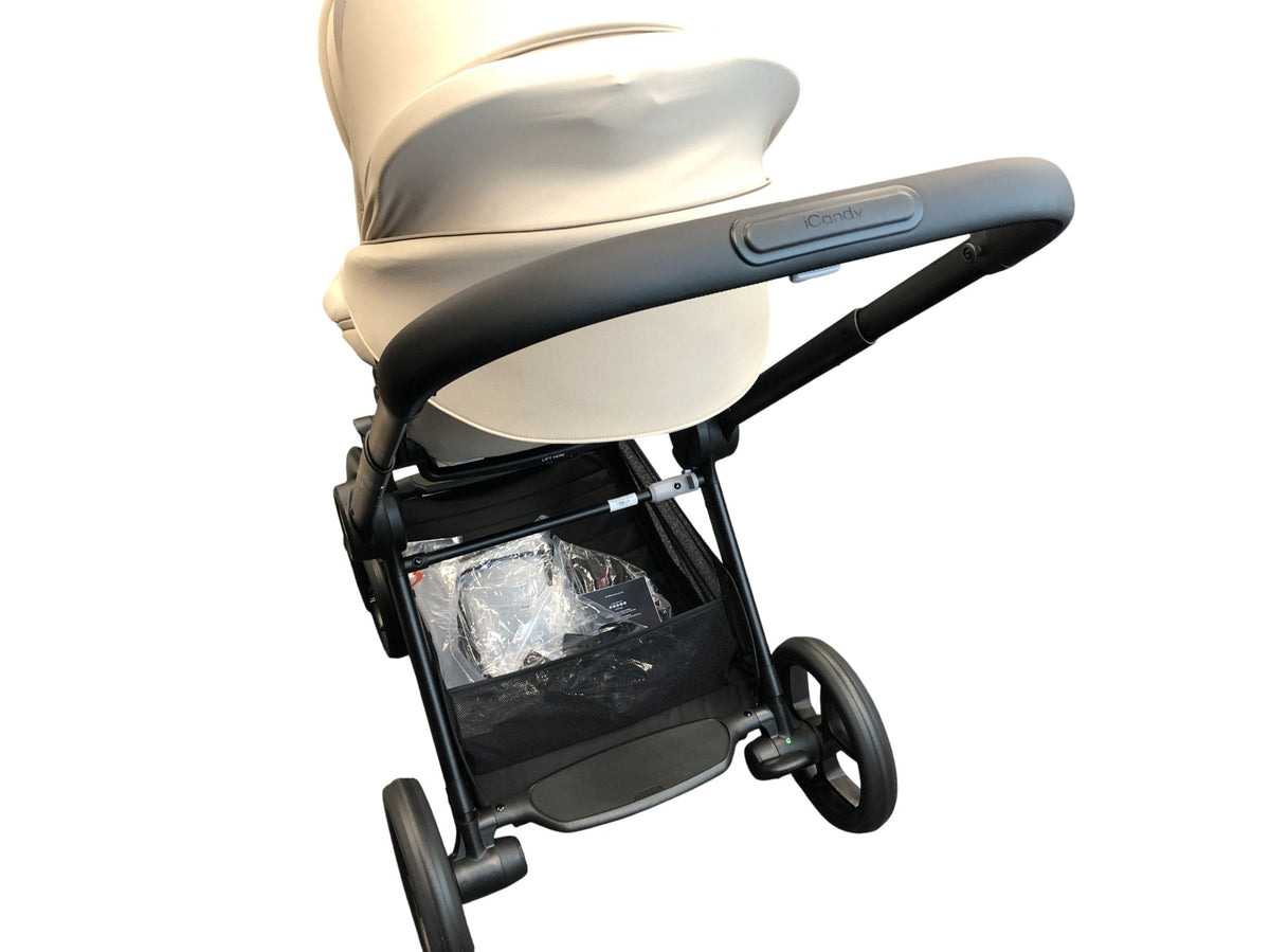 iCandy Core 2 Pushchair Travel System Cream with Carrycot Sandstone
