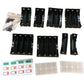 Battery Holder Sets Compatible Battery Organiser Black Storage 8 Pcs 18650