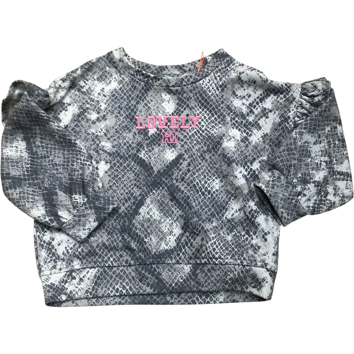 River Island Grey Snakeskin Print Outfit Set Kids 0-3 Months Girls Long Sleeve
