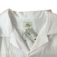 RIVER ISLAND Men's Short Sleeve White Casual Shirt Size Large Spotted Pattern
