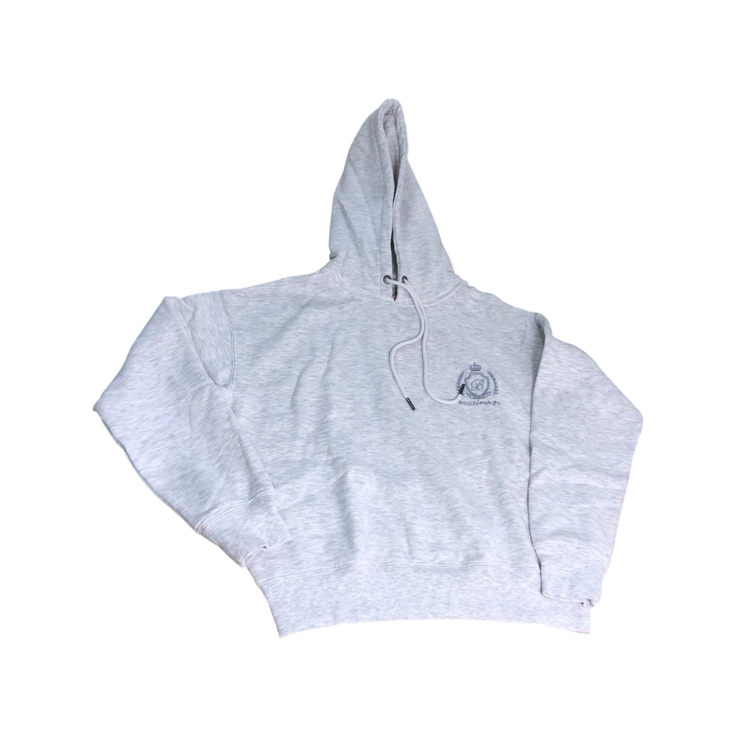 Boux Avenue UK6 Women's Grey Hoodie Cotton Blend Pullover Casual Sweater