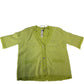 River Island Size 6 Women's Lemon Green Short Sleeve Button Cardigan