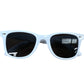 Tianyasy Square Plastic Sunglasses with Gray Lens New Unisex White Frame
