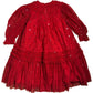 Angel & Rocket Girls Red Dress 6 Years 116cm Long Sleeve Ruffle Party Dress