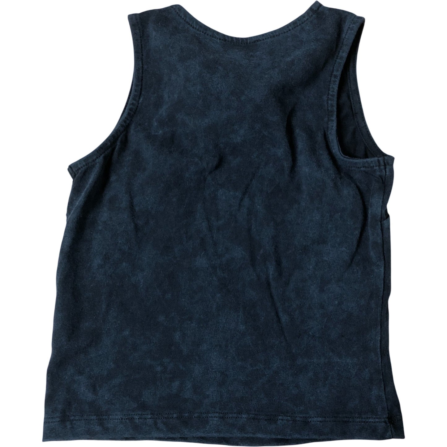 River Island Black Tank Top 7-8 Years Girls Soft Cotton Knot Front Style