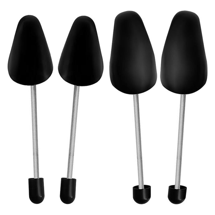 Two Pairs Shoe Trees Black Adjustable Plastic Shoe Stretcher New