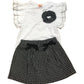 River Island Icon Girls Outfit Set 3 Piece Top Skirt Hair Tie Set Size 2/3 Years
