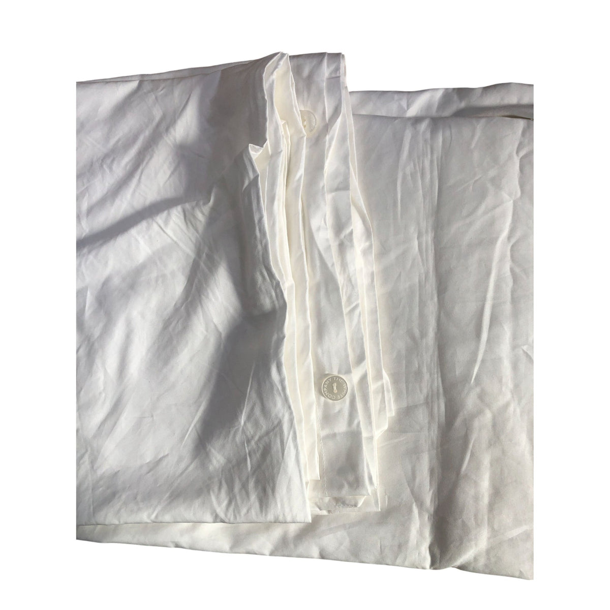 Superking Duvet Cover 260x220cm 100 Percent Cotton White Lined Bedding UK