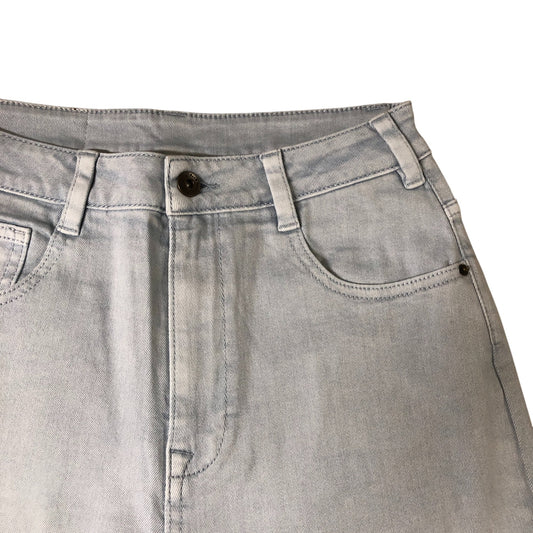 Weird Fish Souline Wide Leg Cropped Jeans Size 10 Women's Skyway Blue