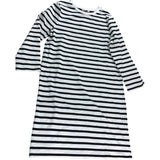 Branded Black Striped Dress - Size 14L