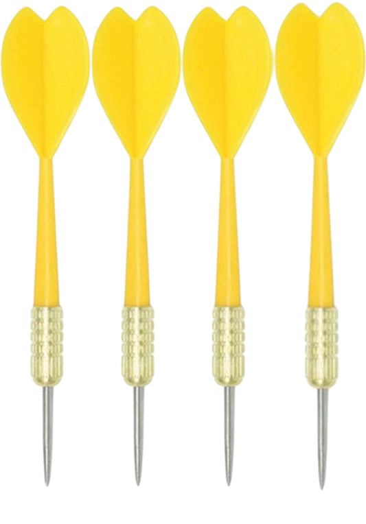 HRLORK Yellow Dart Flights Set 8 Pieces Dart Game Accessory Durable Performance