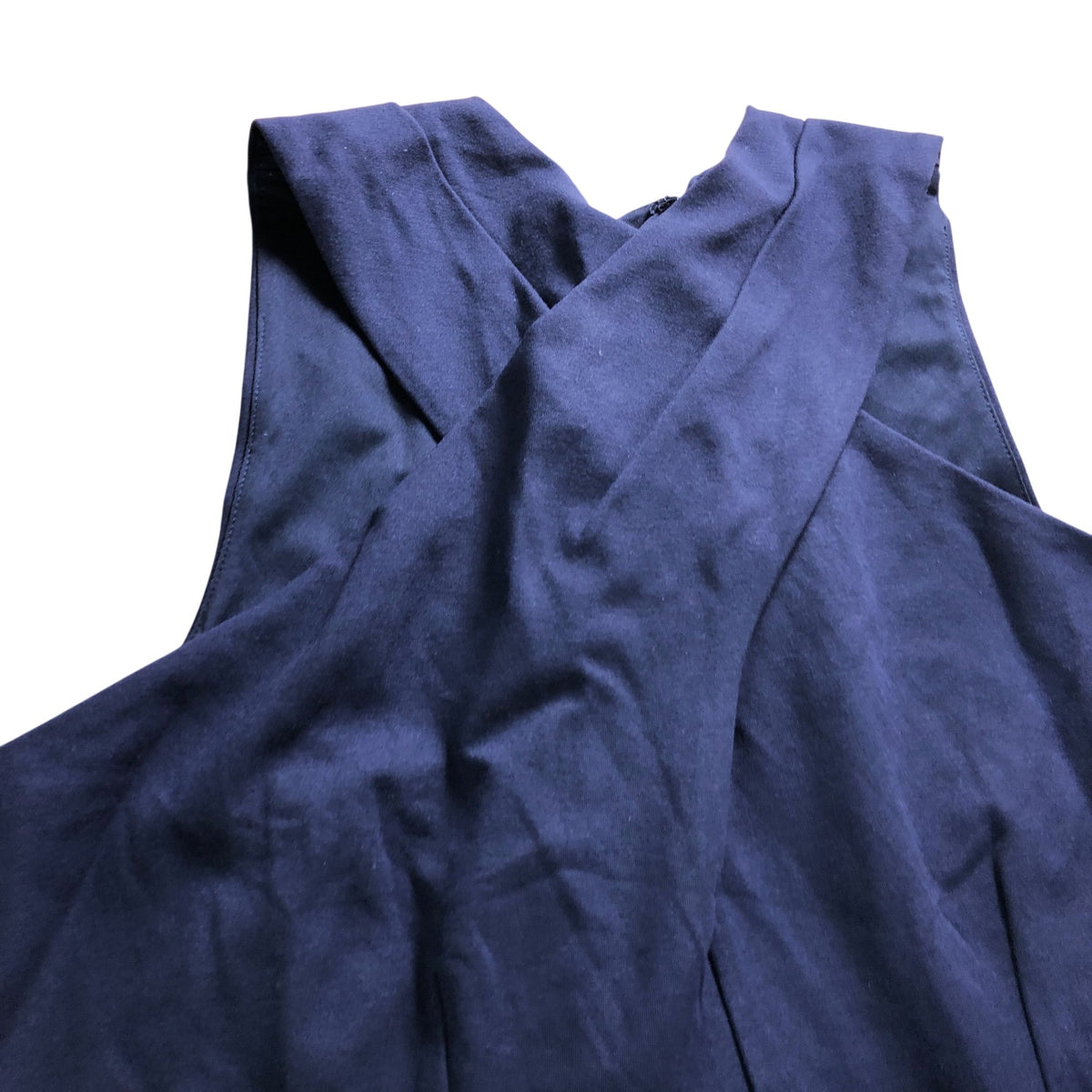 Maxi Dress UK Size 12 Women's Sleeveless Cross Front Ponte