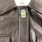 River Island Brown Faux Leather Shirt Jacket UK12 Women's