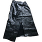 River Island Women's Black Faux Leather Midi Skirt UK6 Stylish Wrap Design