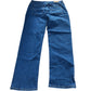 Jeans Men's Organic Cotton Regular Fit Size 12 Dark Blue Stretch