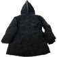 River Island Puffer Jacket Women's Black Heart Quilted Warm Hooded 5-6 Years