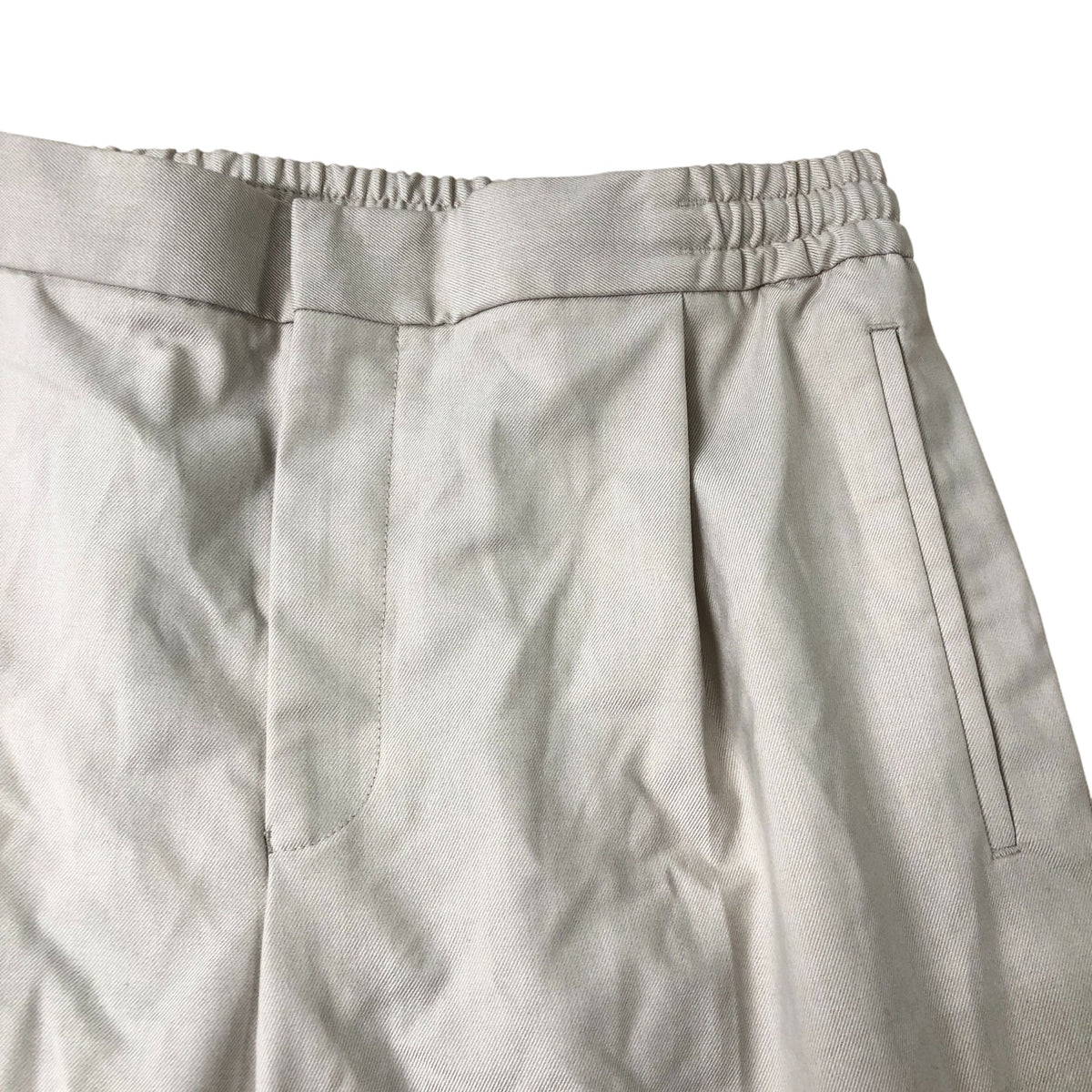 Brighton Pleated Relaxed Drawstring Trousers Size 36 Beige