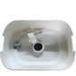 Soap Dispenser No1861 One Handed Operation Drain Design Easy Discharge White