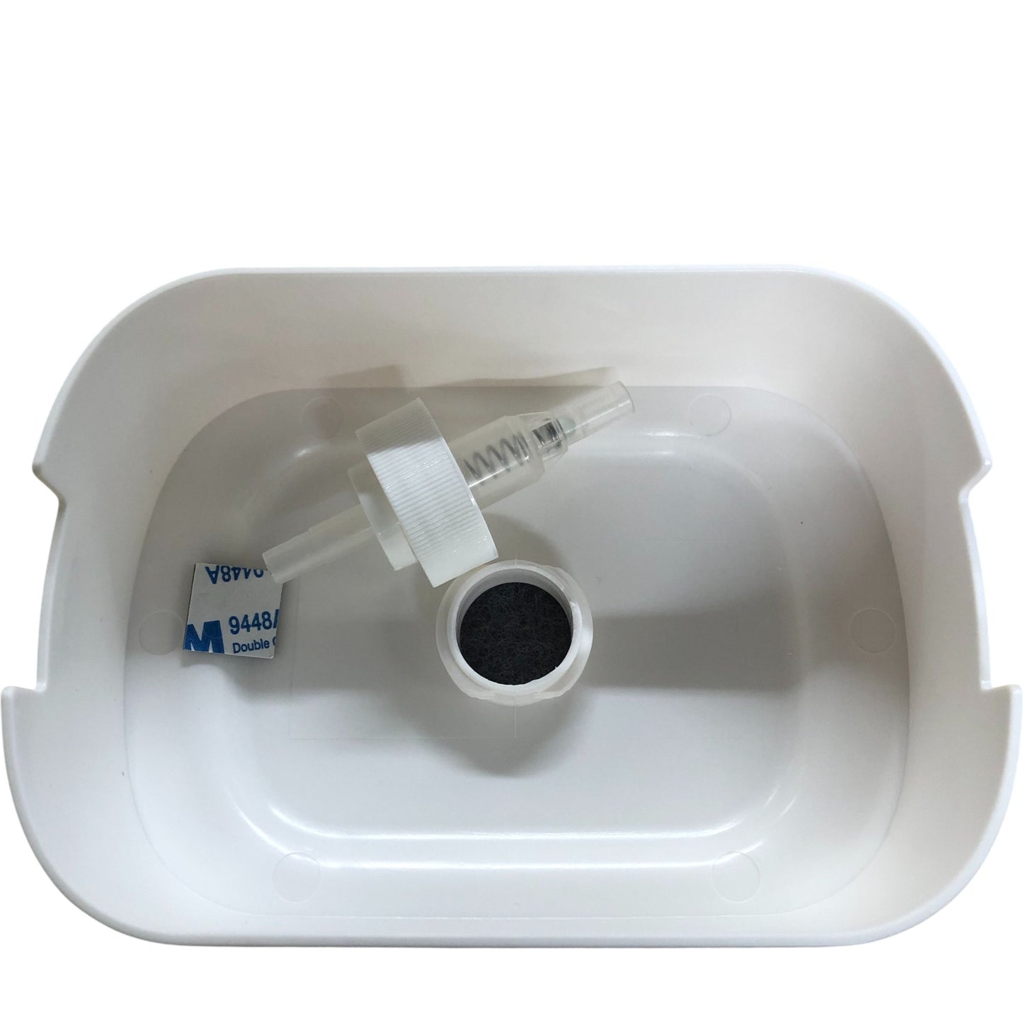 Soap Dispenser No1861 One Handed Operation Drain Design Easy Discharge White