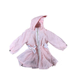 River Island Pink Hooded Coat 18 24 Months Baby Girls Quilted Outerwear