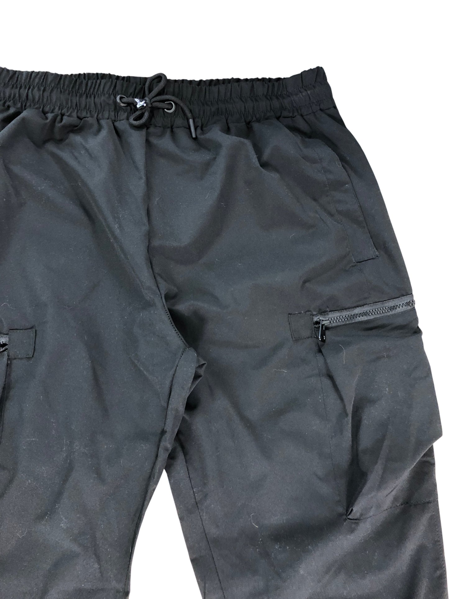 KANGAROO POO Cargo Trousers XL Men's Black Outdoor Zipped Pockets Lightweight