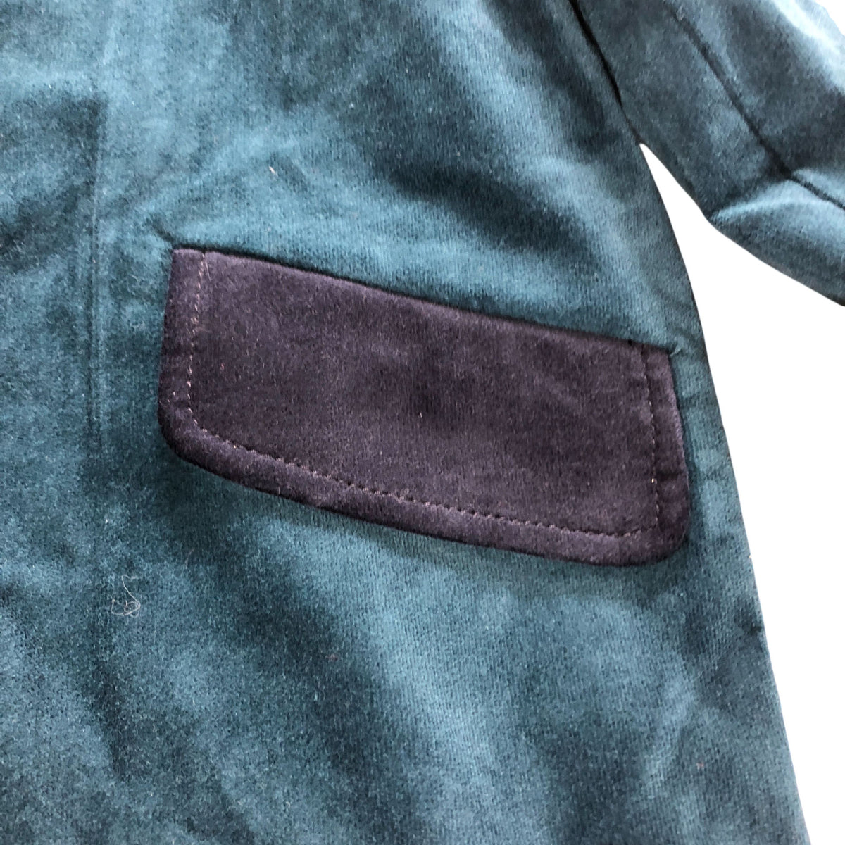 Kids Coat Teal Long Sleeve With Pockets