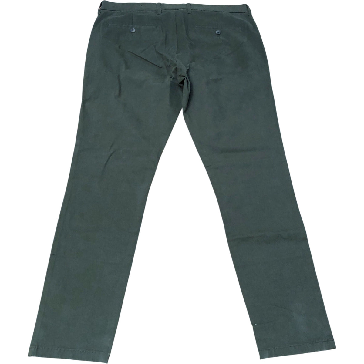 Skinny Fit Chinos Olive Green Cotton Blend Chino Trousers 34"x31"