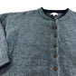 Savick Bomber Cardigan UK16 Women's Mid Blue Knitted