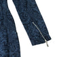 Indigo Paisley Print Denim Midi Dress With Front Zip Size 12
