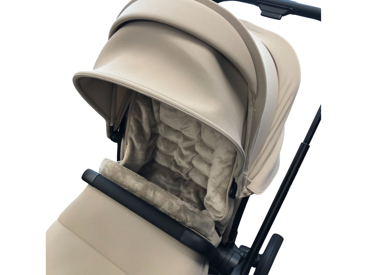 iCandy Core 2 Pushchair Travel System Cream with Carrycot Sandstone