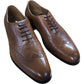 River Island Leather Brogue Shoes Mens Tan Oxfords Classic Style