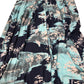 Maxi Dress Size UK10 Women's Floral Long Sleeve Button Front Blue