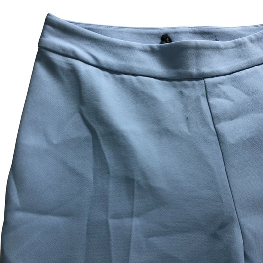 River Island Petite Cropped Flare Trousers UK12 Women's Light Blue