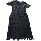 Forecast Lace Dress Size 8 Women's Black Short Sleeve Elegant Style