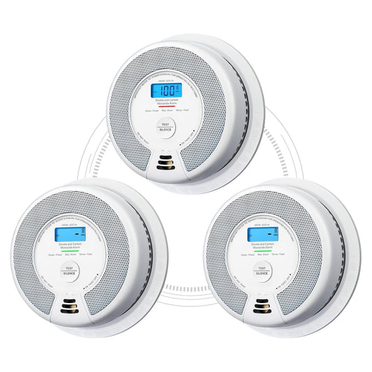 X-Sense SC07-W Smoke And Carbon Monoxide Alarm Type B 3 Pack Wireless Link