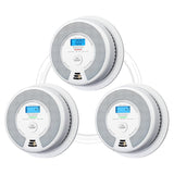 X-Sense SC07-W Smoke And Carbon Monoxide Alarm Type B 3 Pack Wireless Link