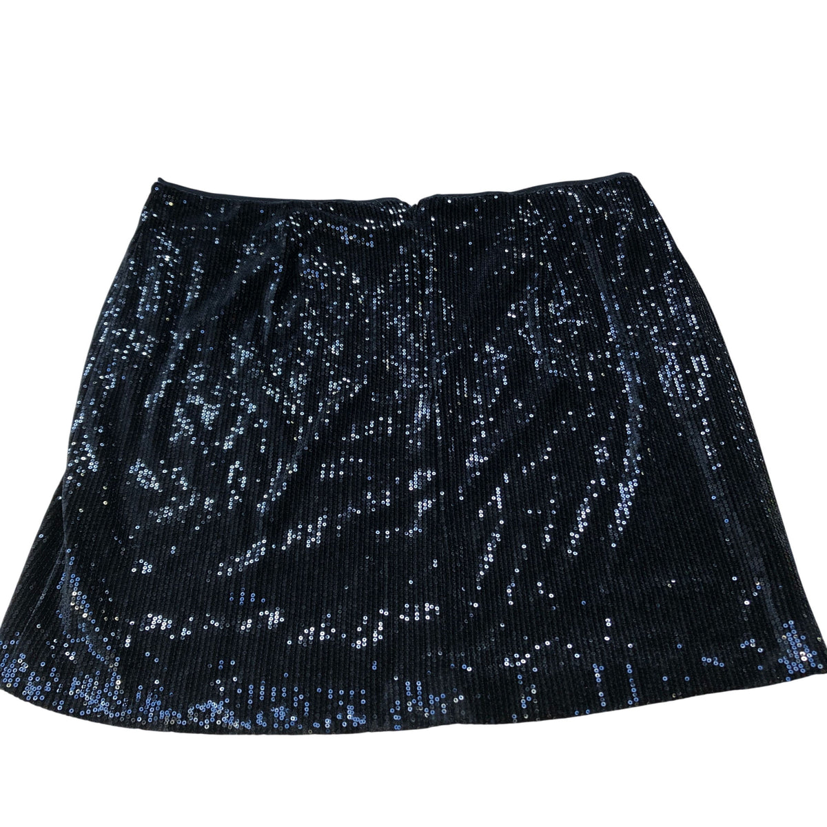 Sequin Skirt UK20 Women's Black Elasticated Party Wear