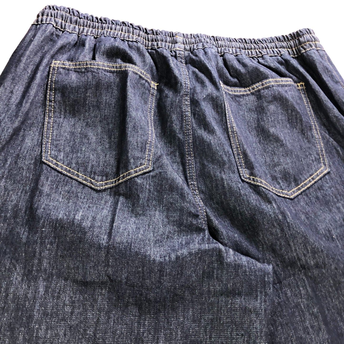 Branded Dark Indigo Elasticated Jeans - Size 18R