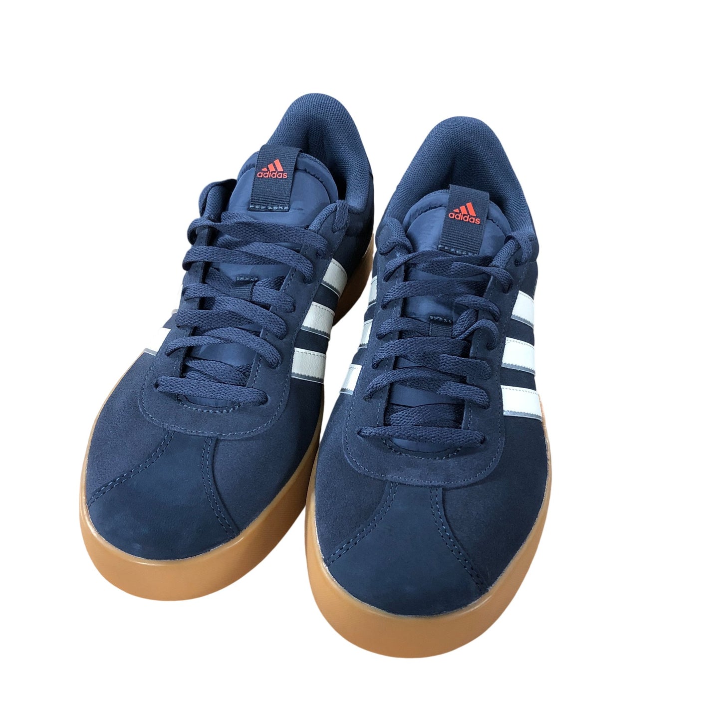 Adidas VL Court 3.0 Trainers UK10 Men's Suede Navy/Off White Casual Sneakers