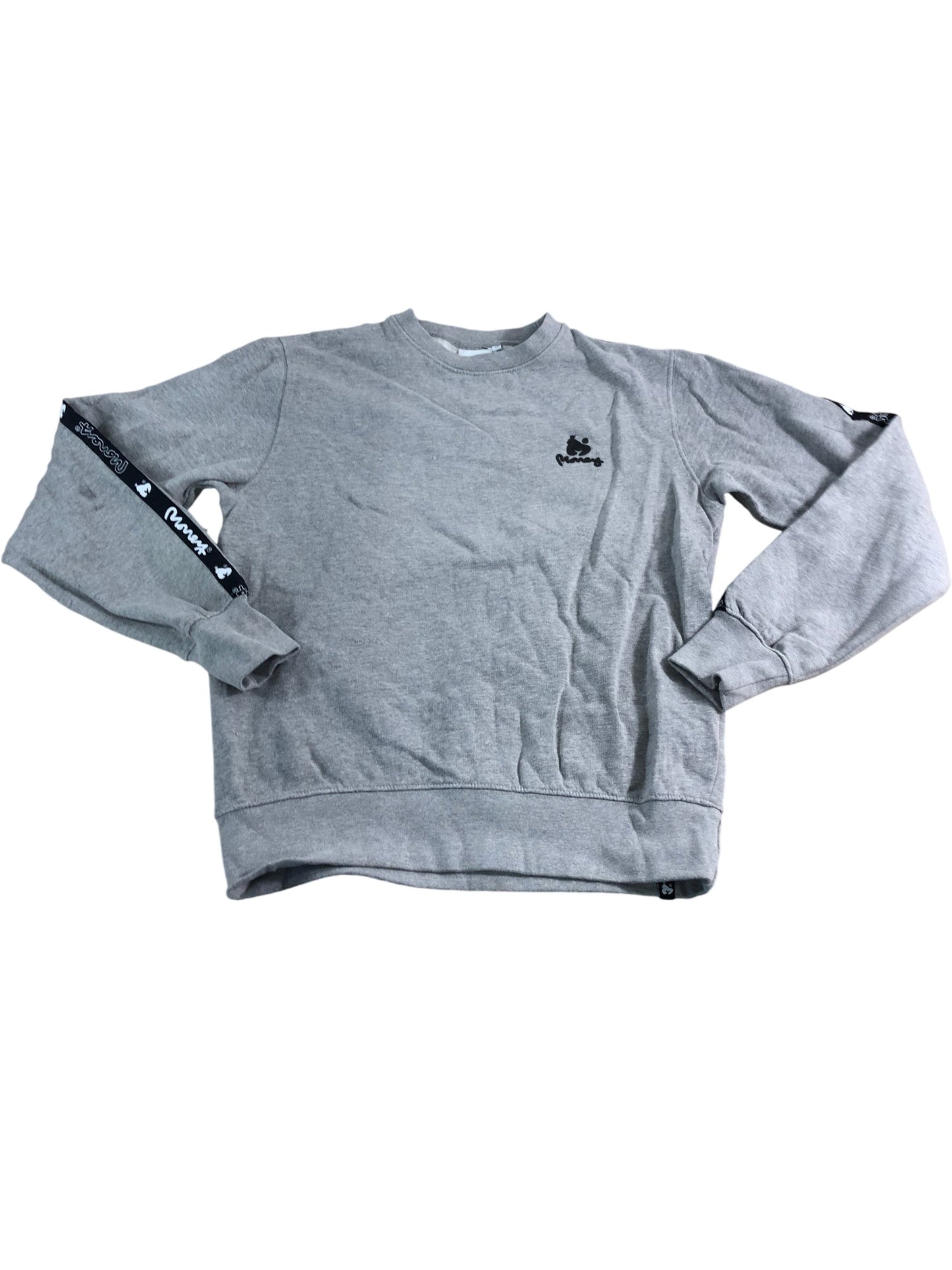 MONEY Sweatshirt M Men's Grey Cotton Long Sleeve Casual Fashion